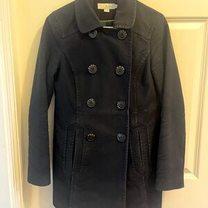 BODEN Women’s Double-Breasted Navy Car Coat. US size 4, UK 8.